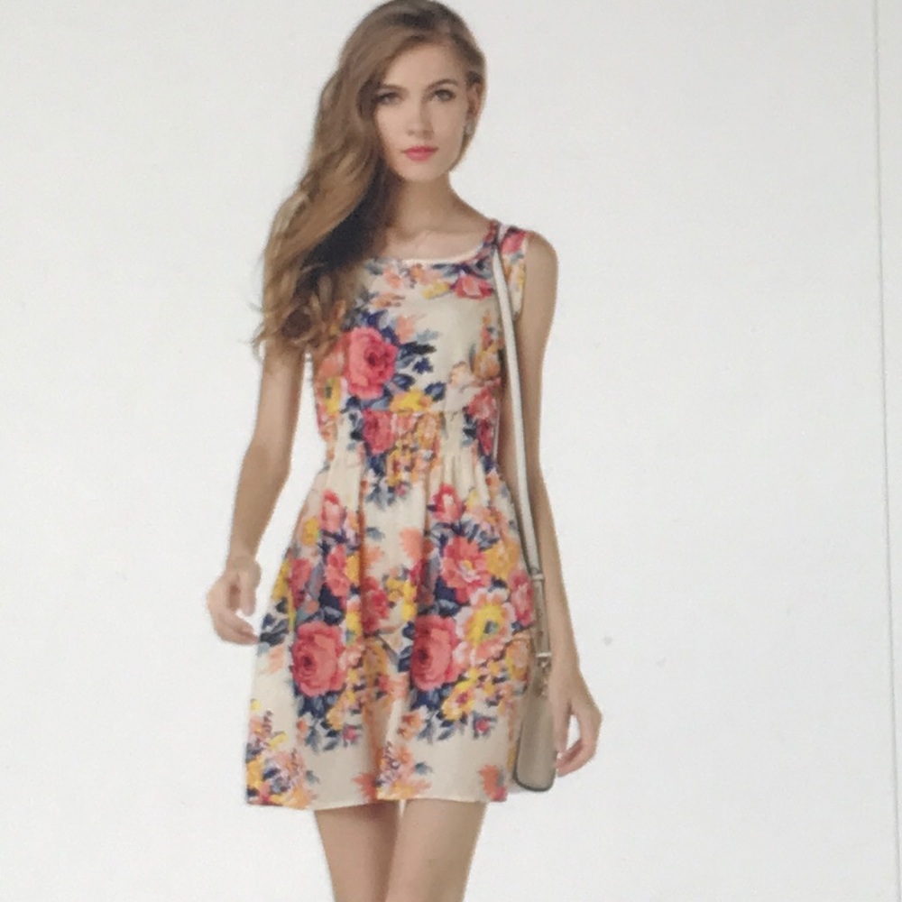 Flower Floral Women’s Fashion Dresses  S/M/L/XL